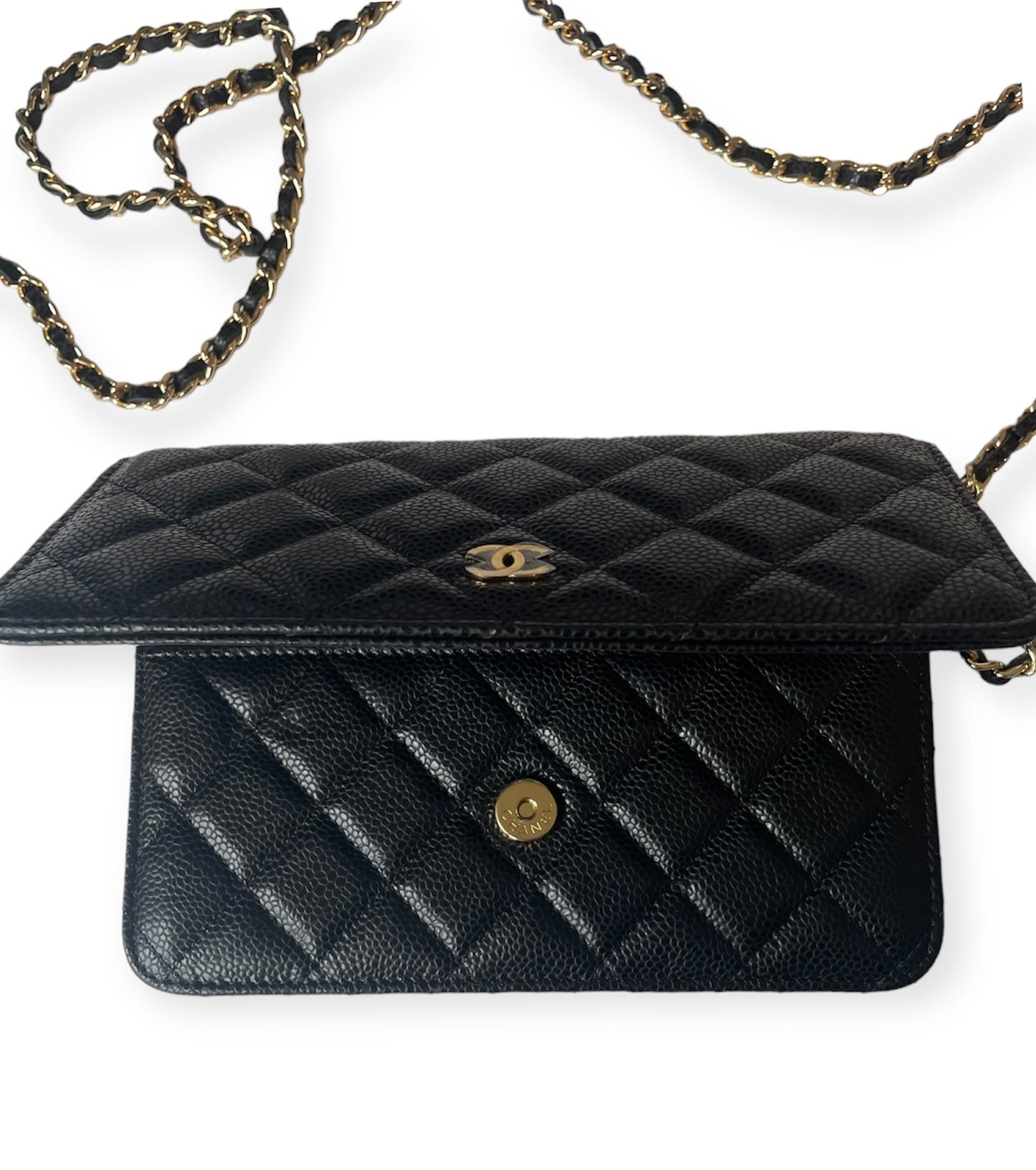 Chanel Wallet On Chain - Gold Hardware