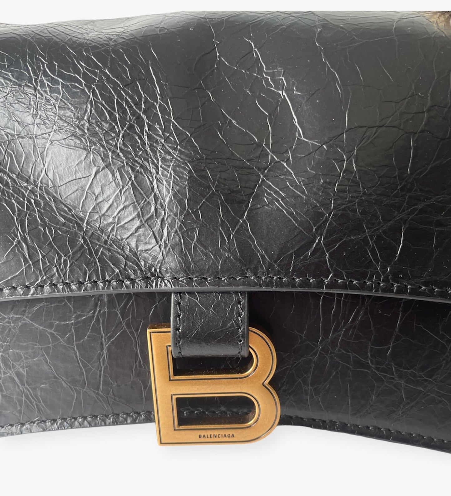 Balenciaga Crush Pequeno - Hardware Dourado