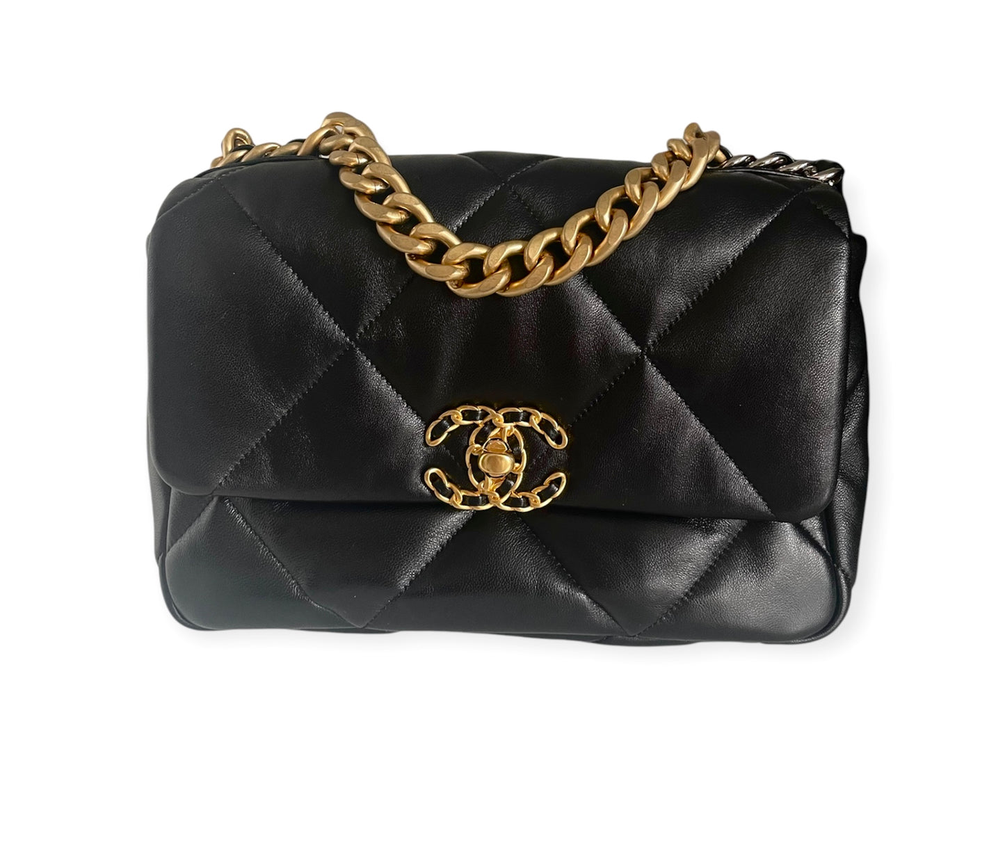 Bolsa Chanel Flap 19 - Hardware Dourado/Prata