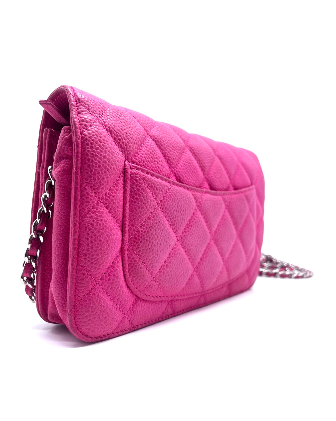 Carteira Chanel Wallet On Chain - Hardware Prateado